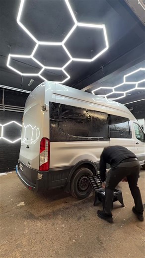 Vinyl packages now available from us custom designed & made in house, look at the transformation on this Ford transit mk8 camper van wow 😍 #vanlife #vanconversion #fordtransitcustom