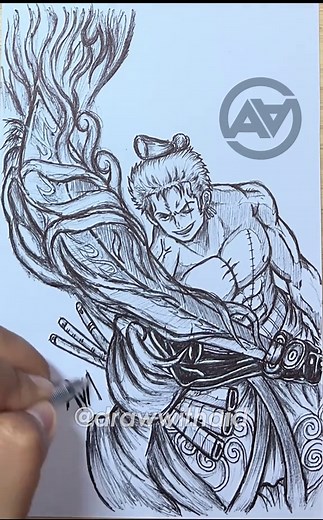How to Draw Zoro from One Piece