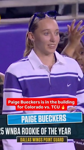 B/R W Sports on Instagram: "Dallas Wings player, Paige Bueckers, came out to TCU to support the Frogs 🔥"