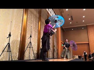 【和風ショー】法人会での傘回しと和妻のパフォーマンスショー