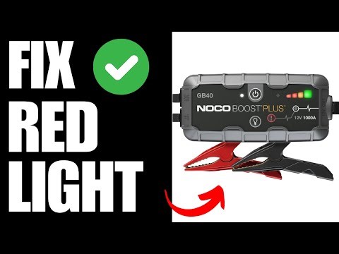 NocoBoost Plus GB40 Red Error Light On