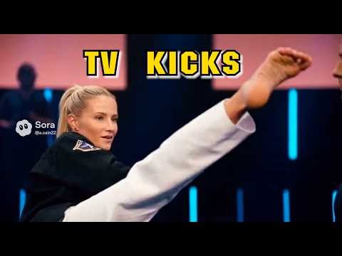 FEMALE KARATE KICKS TV Demonstrations