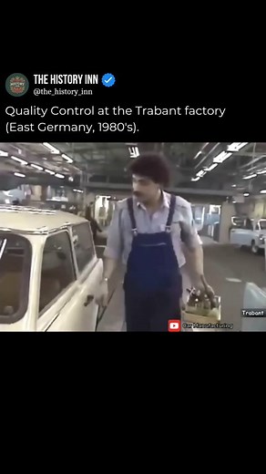 The History Inn on Instagram: "The Trabant was an East German car produced 1957 and 1991. Known for its simple design and affordability, it became a symbol of life behind the Iron Curtain. The car's body was made of Duroplast, a plastic material reinforced with cotton fibers, rather than metal, due to shortages in East Germany. Despite its small two-stroke engine, the Trabant earned a reputation for being durable and easy to repair, making it a favorite among its owners. One of the most interest