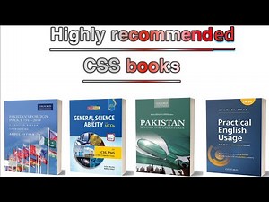 Top ten recommended books for CSS | Compulsory subjects | CSS preparation