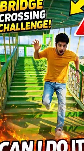 World’s Craziest 1 Minute Bridge Challenge! 😱 | Can I Make It in Time? #shorts