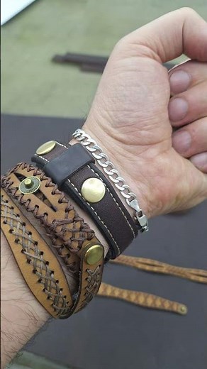 Handmade Lederarmbänder – ganz nach Ihren Wünschen 🔥#leather #shortvideo