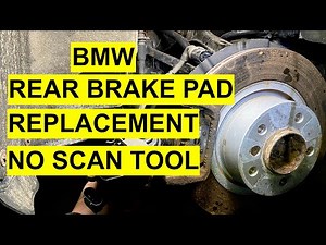 How to replace the rear brake pads in the BMW X3?