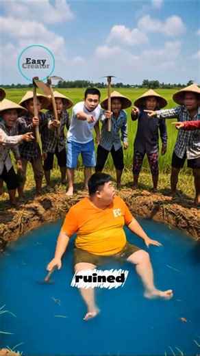 Rich Kid Flexes His Pool, Poor Guy Fights Back 😱 #aivideo #comedy #shorts