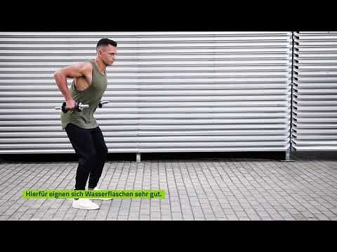 BARMER - Workout ohne Geräte: Rudern stehend