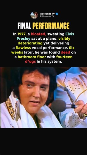 Elvis' Last Performance Predicted His Death 6 Weeks Later #shorts