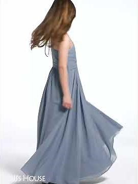 Junior Bridesmaid dresses - A-Line One-Shoulder Floor-Length Chiffon With Ruffle Flower(s) #shorts