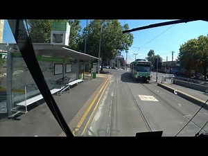 Driver's View Tram 59 Flinders St to Moonee Ponds Melbourne