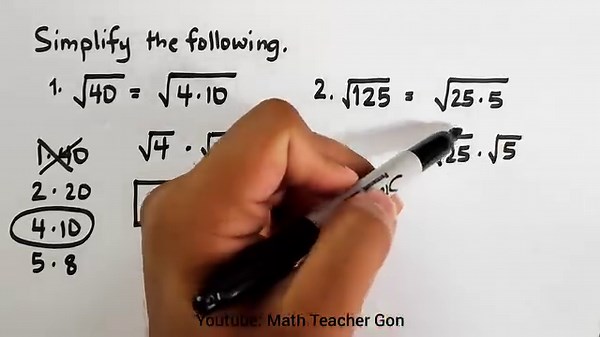 74K views · 1.5K reactions | How to Simplify Square Root of 40? #mathreview | Ako si Teacher Gon | Facebook