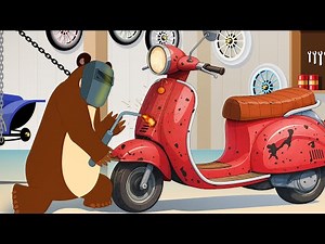 The Bear’s Garage 🐻🛵 Fixing the Old Red Scooter! 🔧✨ Amazing Welding Repair!