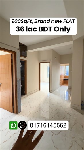 Affordable 900 Sqft Flat for Sale in Bashundhara Riverview | Keraniganj | Property- 15 🏠 Flat for Sale – Bashundhara Riverview, Keraniganj (Block-C) 📍 Location: Bashundhara Riverview, Keraniganj, Block-C (Near Purana Addin Hospital) 📐 Flat Size: 900 Sq. Ft. 🛏️ Bedrooms: 2 🛋️ Drawing Dining: Available 🍳 Kitchen: 1 🚿 Bathrooms: 2 🏢 Floor: 5th Floor 🏡 Land Size: 7 Katha 🏗️ Building Type: 4-Unit Building 🔥 Gas Connection: Cylinder Gas 📜 Registration: Includes Land Ownership 💰 Price: 36 