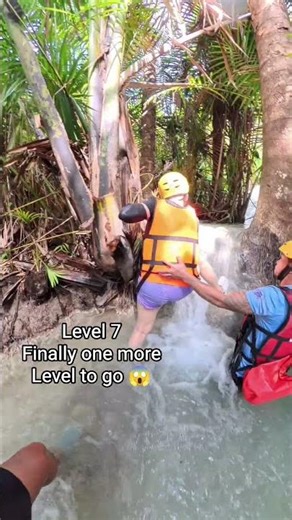 Level 7 one more to go 😱 #bucketlist #traveltips #shorts #canyoneering #trekking