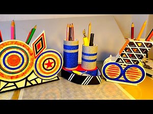 How to make pen holder at home // easy craft ideas