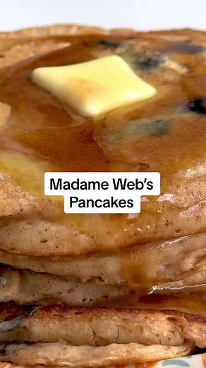 Vegan Salted Caramel Pancakes: Madame Web Edition