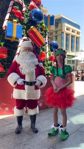 Visit Perth on Instagram: "Auslan Santa is back, this time to teach you some festive phrases! Tomorrow is your LAST chance to meet Auslan Santa and his friends at Forrest Place - they’ll be there 6:30-8:30pm ✨"