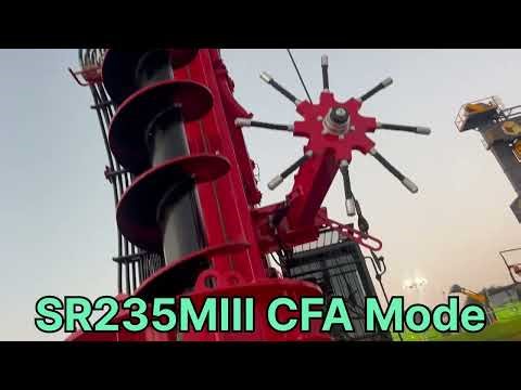 CFA Piling rig machine in exhibition centre…