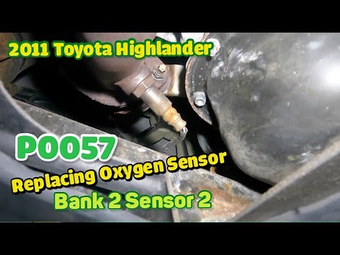 Replacing oxygen sensor bank 2 sensor 2 on Toyota Highlander 2008 2009 2010 2011 2012