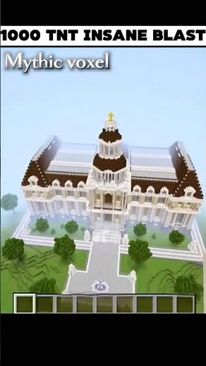 The Biggest TNT Explosion Ever in Minecraft (1,000,000 TNT) 💣#shorts