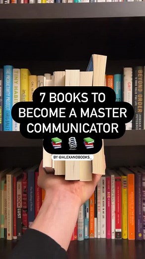 7 Books to become a master communicator. 🎙 #communicationbooks #communicationskills #communicationtips