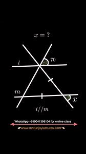 22K views · 109 reactions | Find out angle x #angle #geometry #grade10 #geometric #satmath #satexam #LETEXAM #triangle #mritunjaylectures #class9th 雷邏樂 | Mritunjay Lectures | Facebook