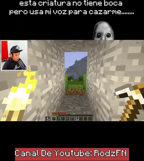 Criatura sin boca en Minecraft que usa mi voz para cazarme