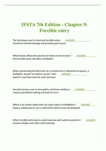 IFSTA 7th Edition Chapter 4 Fire Dynamics