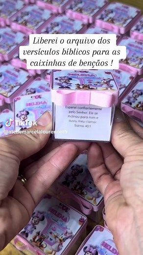 Arquivo de Versículos Bíblicos para Caixinhas de Bençãos