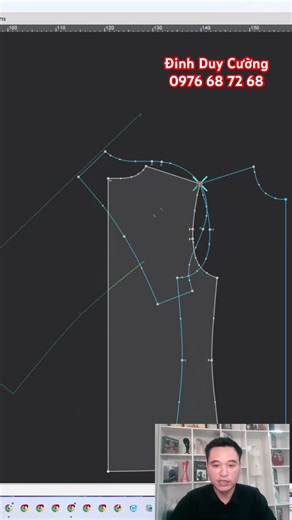 Thiết kế tay áo Raglan trên phần mềm #optitex #accumark #clo3d #gerber
