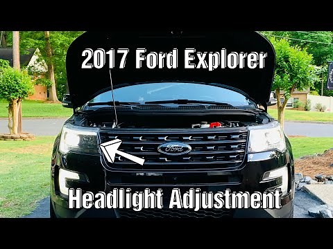 2017 Ford Explorer Headlight Adjustment