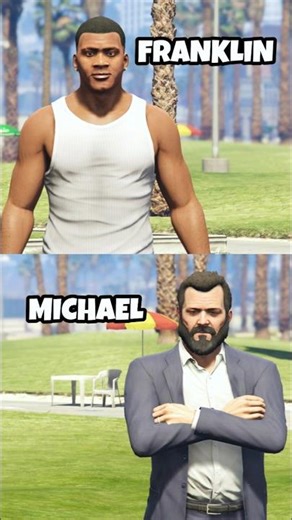 Franklin VS Michael: Who Has the Better Car? #gta5 #gtav #shorts