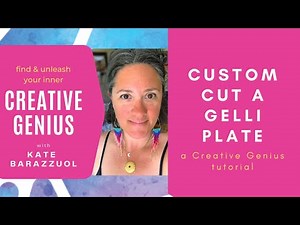 cutting a gelli plate down to size