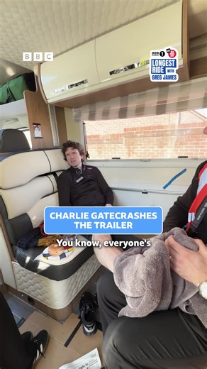 Charlie Hedges DJ's Comic Relief Ride for BBC Radio 1
