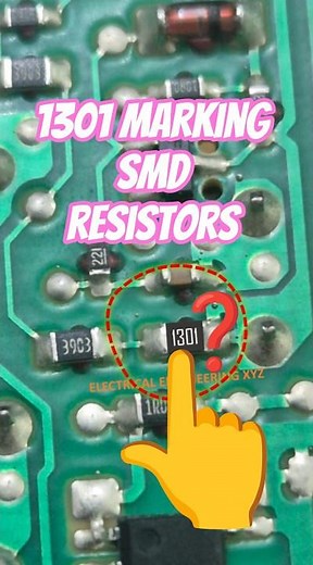 Breakdown of 1301 smd resistor marking code