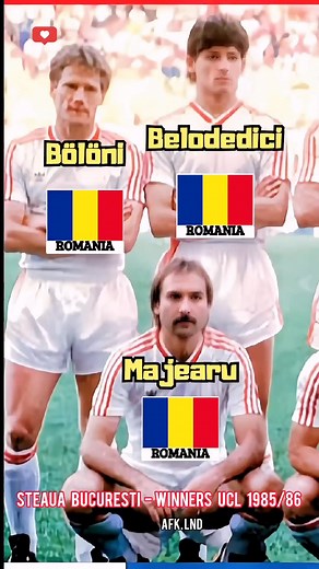 Steaua București - Winner Champions league 1986 | Nations. 🎮 Final : Steaua București 0 - 0 Barcelona (Penalti 2 - 0) #fblifestyle #europeanleague #ucl #champions #league #football #footballlegends #shortvideo | Afk Lnd