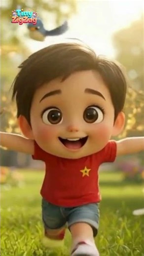 Dancing Garden Flowers Wave Rainbow Red Yellow Blue Spin Like Pinwheel | Tiny ZigZag #shorts