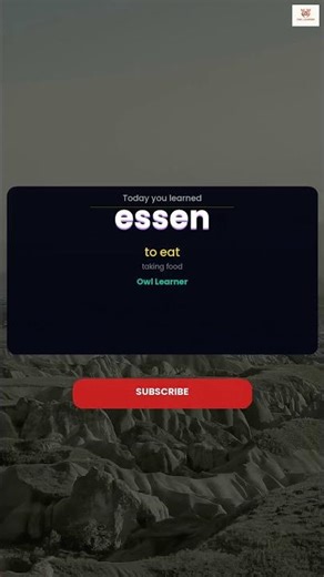 Essen - The German Word for to eat | Learn German #Shorts