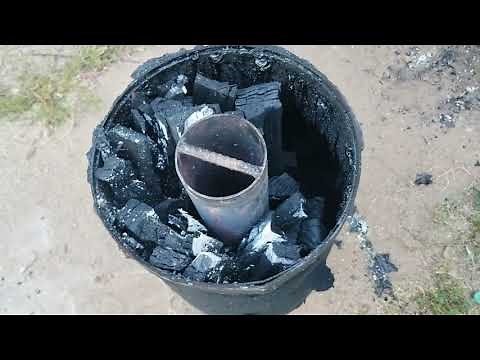 Small Efficient Charcoal Retort