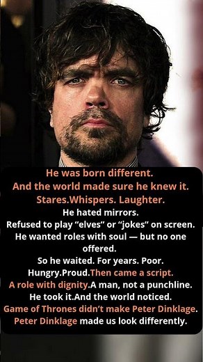Peter Dinklage: The Man Who Refused to Be a Joke