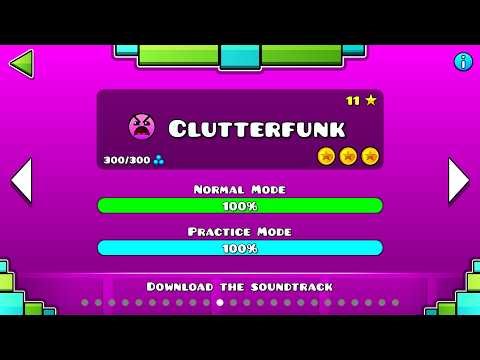 Clutterfunk All Coins | Geometry Dash