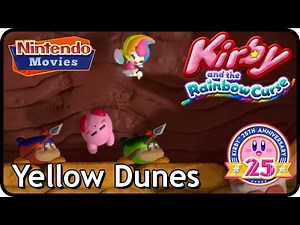 Kirby and the Rainbow Curse/Paintbrush - Level 2 - Yellow Dunes (100% Multiplayer Walkthrough)