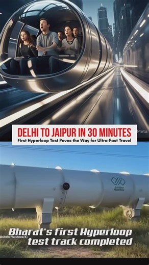 Jaipur on Instagram: "India has built its first Hyperloop testing track in collaboration with lIT-Madras named Avishkar. The testing track has been developed in Chennai. IIT-Madras has developed half a kilometre - 422-meter-long - hyperloop test track to enable train travel in near-vacuum conditions. The track will support upto a speed of 1,000 km per hour. Dm for Credit / removal ! Credit- @ghc_india @avishkarhyperloop @ashwini.vaishnaw #india #instagood #instagram #india #trends #train #indian