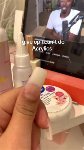 I give up fr#nails #nailbeginnertech #acrylicnails #fail#mess | Acrylic Nails