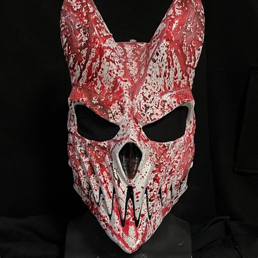 Bloody Deathcore Demon Mask Movable Jaw 3D Printed Skull Cosplay Prop - Etsy