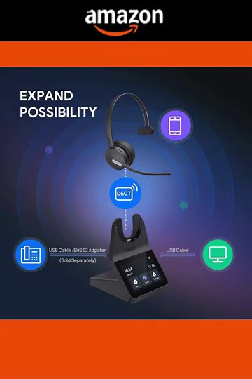 Yealink HA64 Pro Wireless DECT & Bluetooth Headset