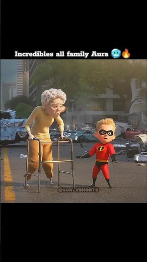 The Incredibles: Family Aura Unleashed 🥶🔥 #shorts #animation #edit #incredibles