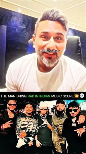 THE MAN BRING RAP IN INDIAN MUSIC SCENE💥💀 #shorts #yoyoansaria